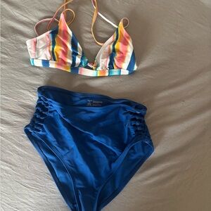 Adore Me Multicolor Striped Bikini Set